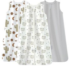 TotAha Boho Lion Sleep Sack 3-6 months 3 Pack, Buttery Soft, Safe Wearable Bl