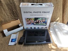 Digital Photo Frame With Remote And Bent Book, Wall or Free Standing, Tested