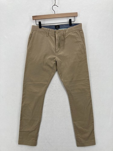 J.Crew 250 Hose Herren 30x28 Skinny Braun Stretch Stoff Mid Rise Preppy Chino