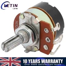 24mmx30mm Single Linear Rotary Switch Carbon Potentiometer 500K Ohm WH138 DE