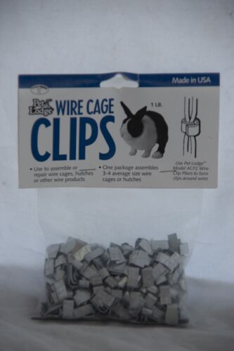 Pet Lodge Wire Cage Clips ACC1 - 1 pound bag (approx. 500gram) - Photo 1 sur 3