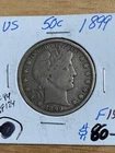 1899 Barber Half Dollar 50 Cent, Better Condition, Free shipping