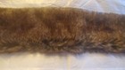 Vintage  Gen Mink Fur  Collar Lined W/butns, Tops. Brown Sable  23x4 Accessories — photo 4