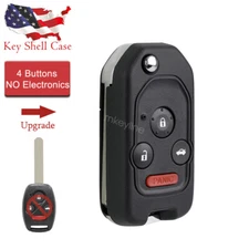 Modified Flip Key Remote Case For Honda Civic 2006 2007 2008 2009 2010 2011 2012