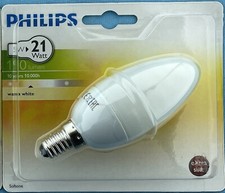 Image of Box of 6 Philips 5 Watt SES Softone Candle Warm White E14 190lm
