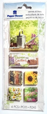 Canvas Garden Stickers Scrapbooking Journal Card Making Craft Paper House