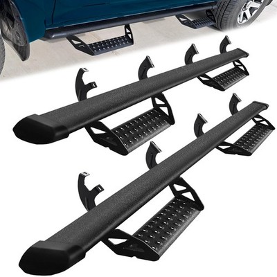 Running Board For 2007-2021 Toyota Tundra Crew Max Drop Side Step Hoop Bar