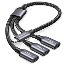 USB C Splitter 1 in 3 Out, USB Type C Splitter Male to 3 Female