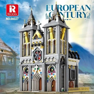 Reobrix 66027 Mittelalterliche Kirche 3468 Teile NEU OVP