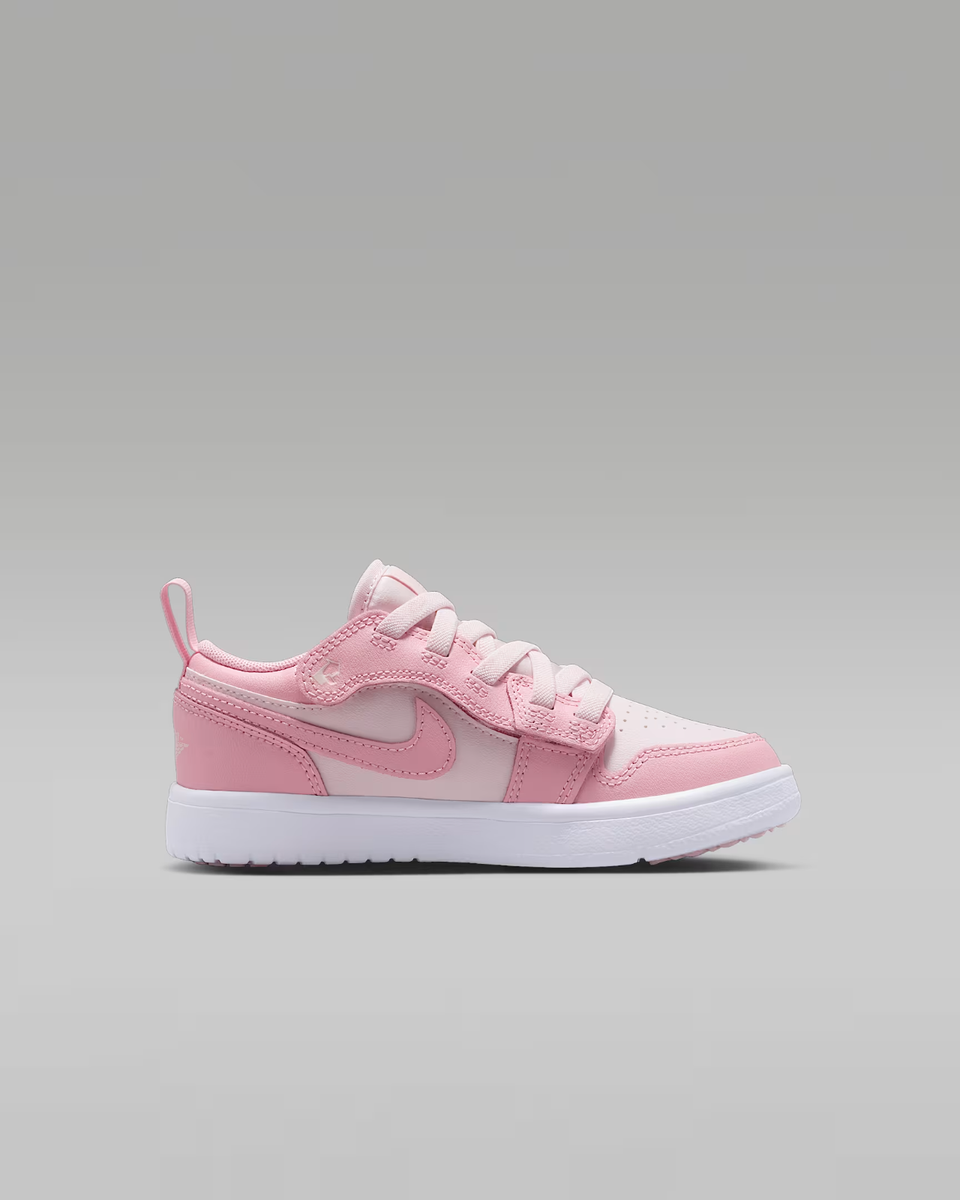 Jordan 1 Low Medium Soft Pink White Pearl Pink Little Kids (PS