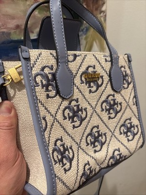 Guess -Wisteria Logo Silvana Canvas tote Bag