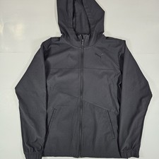 PUMA Always On Woven Full-Zip Training Jacket Men's Size Small Black Pre-owned