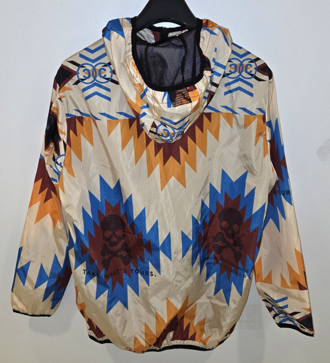 Reason Brand Aztec Pattern Multi Hood Pullover Wi… - image 2