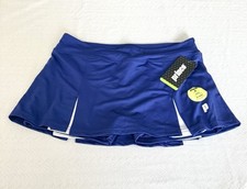 PRINCE Tennis Skort Purple/White , Girls L-14, Moisture Wicking Pull-on