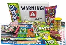 Super Sour Candy Variety Pack - Assorted Sour Candy Box - Sour Candy Box for Bir