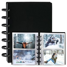 Photo Album 4x6 Photos, 80 Pockets Hard Cover Small Mini Capacity Pictures Al...
