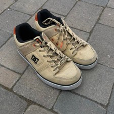 Vintage DC Shoes Tan & Orange Skate Shoes Men's Size 8 2000s Y2K Grunge