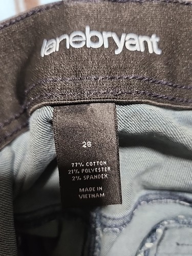 Lane Bryant Skirt 26W Jean Blue Denim Button Front C114 - Picture 6 of 6
