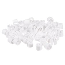 150Pcs Clothes Hanger Markers Blank Tags Fit 3.5mm Rod White
