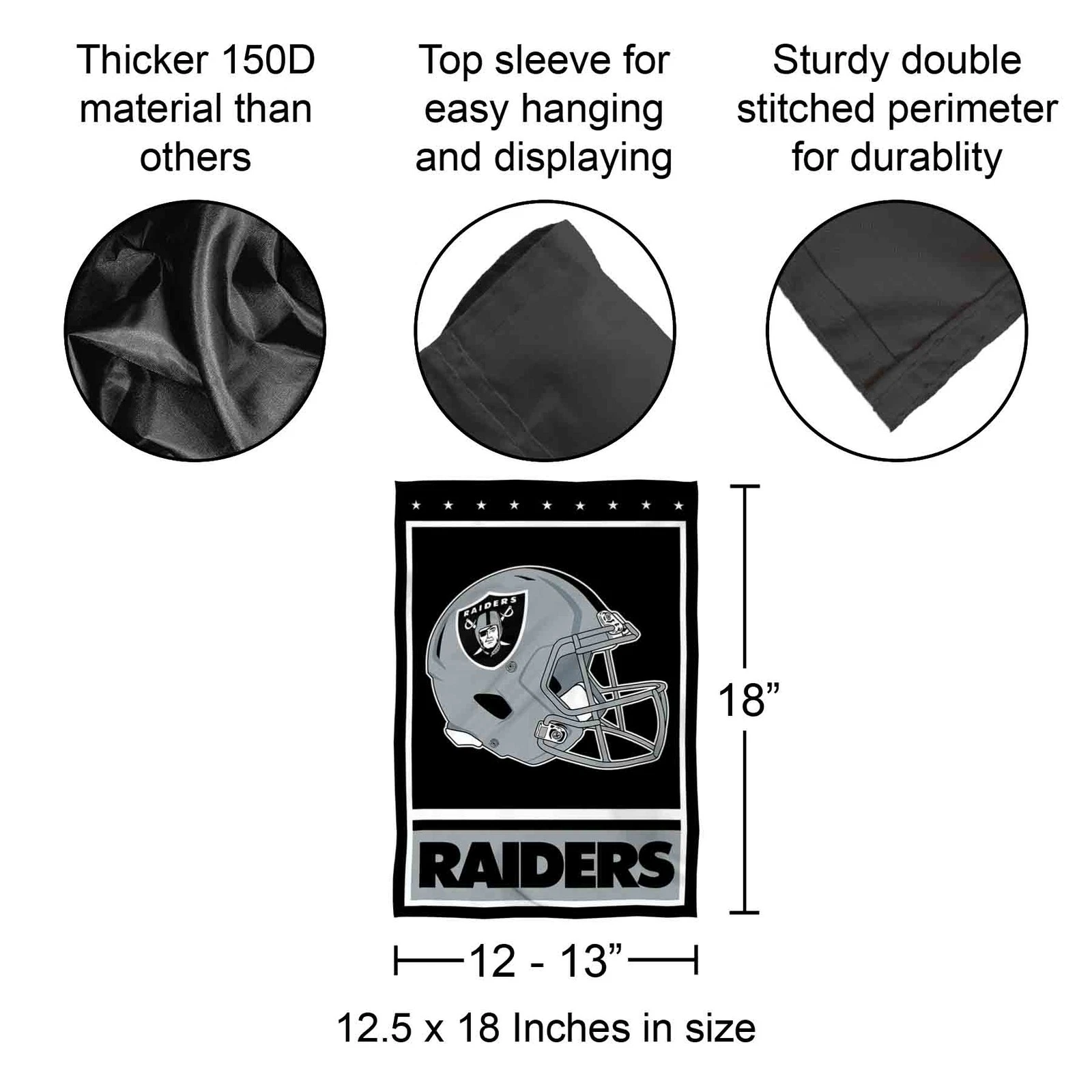 Las Vegas Raiders Garden Flag and Yard Banner