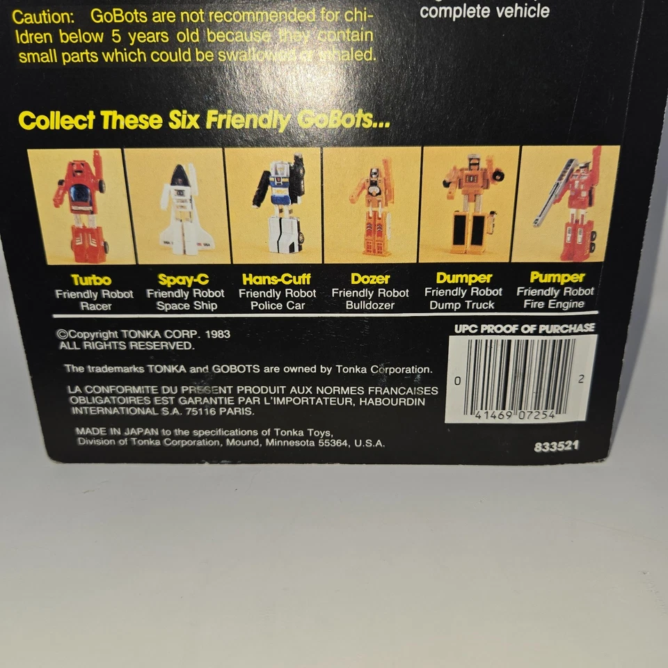 Gobots Fitor Enemy Robot Jet MR-03 1983 Action Figure Package Cardback - Image 3 of 4