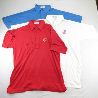 X3 Vtg Pickering Men's Minnesota Early Bird Classic Golf Polo Shirts NOS Size LG