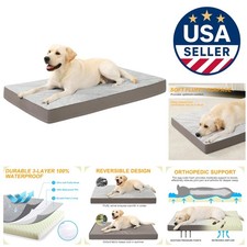 Orthopedic XL Dog Beds Large Sized Dog, Waterproof Extra Large Dogs Bed