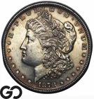 1878 7/8TF Morgan Silver Dollar, Strong Rev, Choice BU Better Date Album Toner