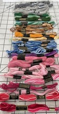 Lot of 34 Skeins Coats  Clarks Embroidery Floss Variety Colors Thread Craft