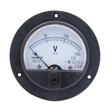 Round Voltmeter Voltage Meter 62t2 Gauge Analog Panel Class 2.5 Ac 150v