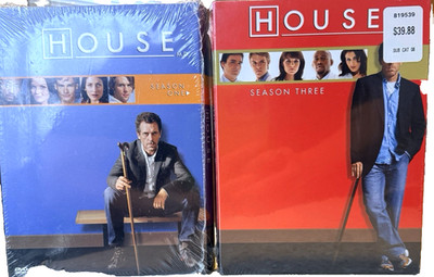 HOUSE - COMPLETE SEASONS 1 and 3 HUGH LAURIE -DR. HOUSE -FACTORY SEALED DVD SET