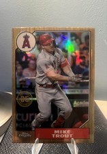 2022 Topps Chrome - 1987 Refractor Mike Trout #87BC-1 💎Gem Mint💎