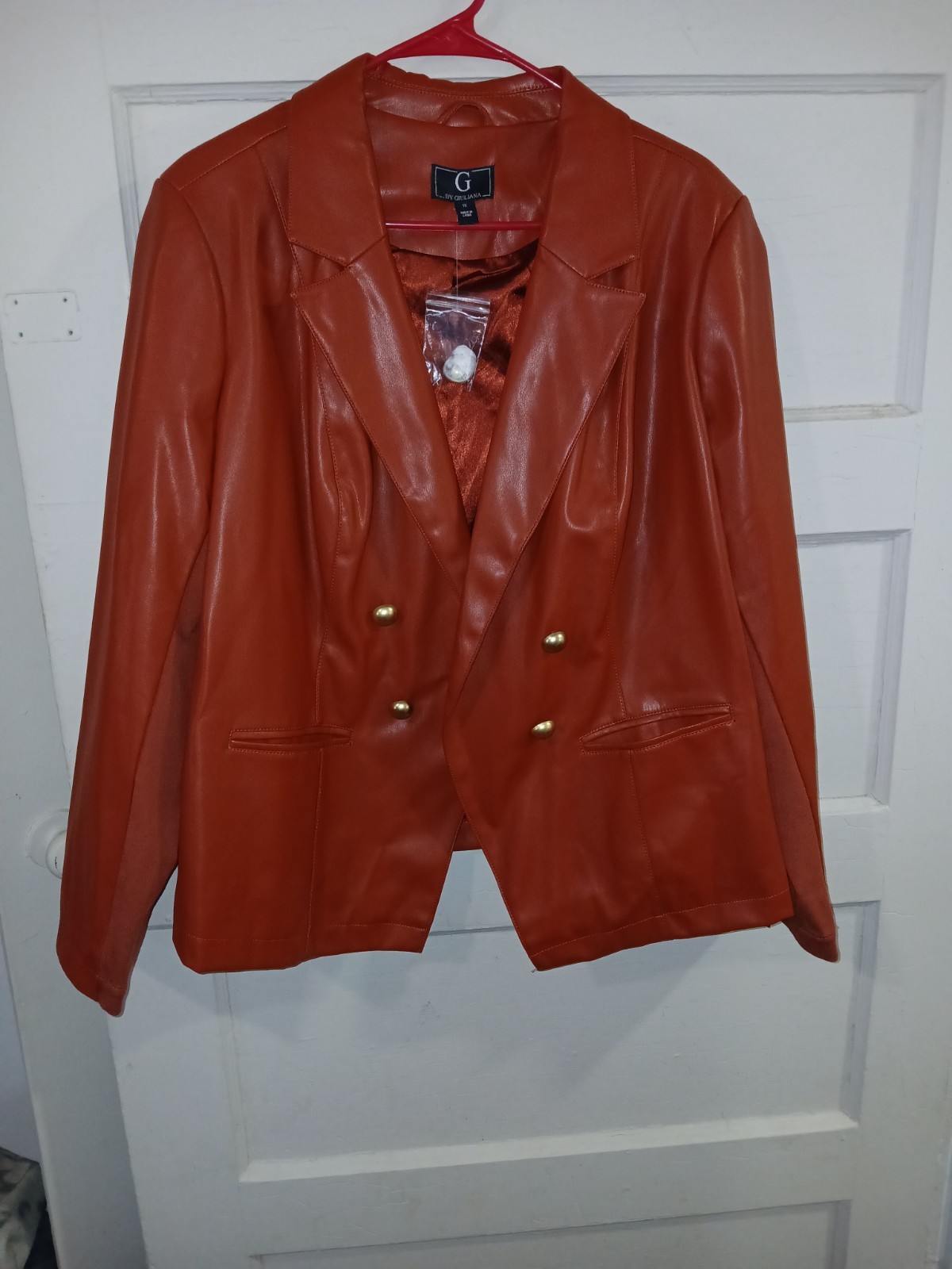 Women's New 1x Faux Leather Jacket.
