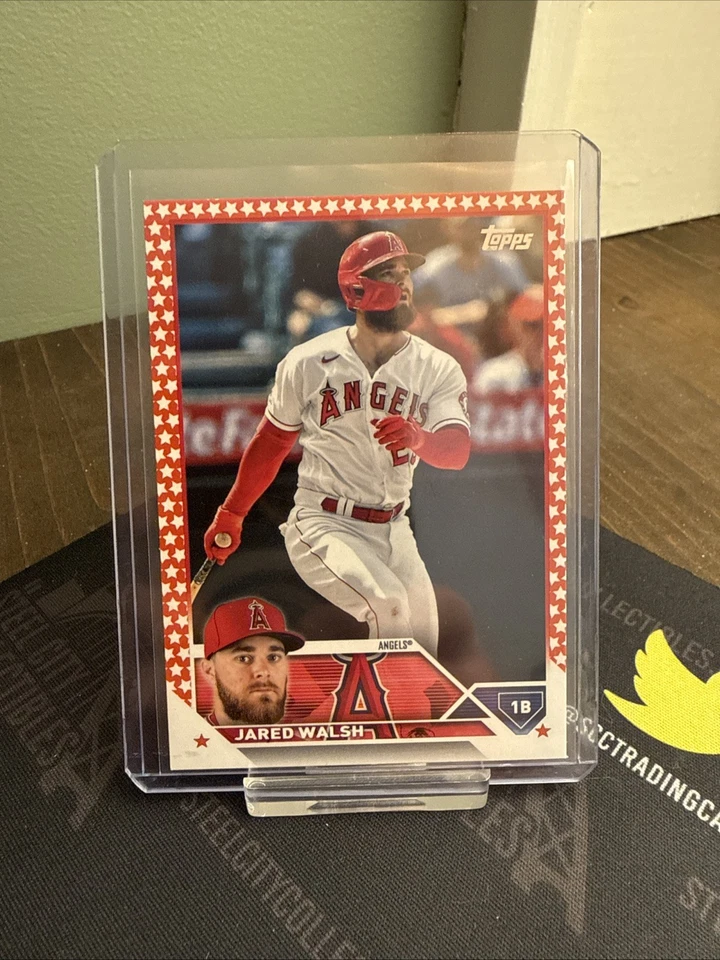 2023 Topps Series 2 Jared Walsh #439 Independence Day /76 Team Color Match - Image 3 of 4