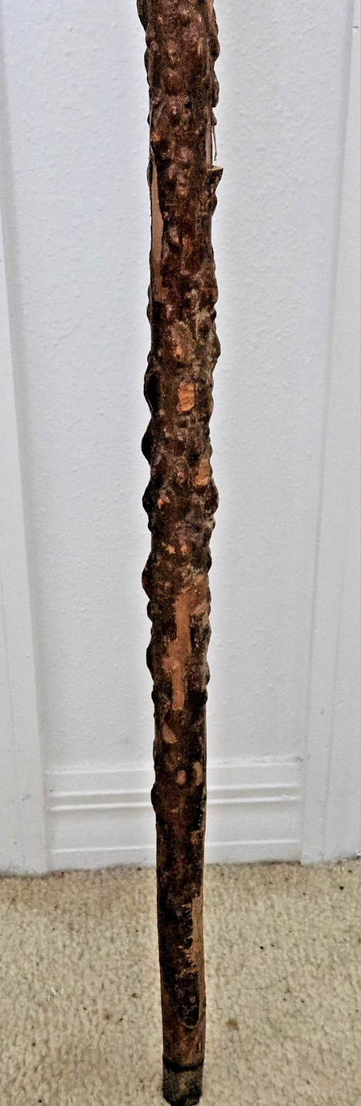 ANTIQUE CHASED SOLID SILVER WALKING STICK - DATED… - image 14