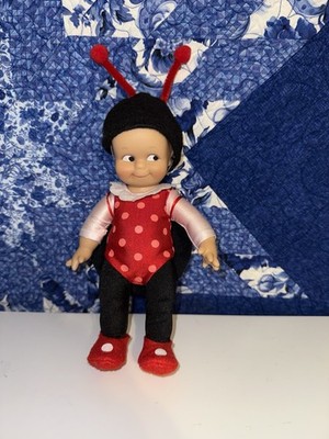 Vintage Rubber Kewpie Doll With Lady Bug Costume   Jasco