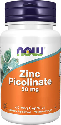 Now Foods, Zinc Picolinate, 50 Mg Zink Aus 270 Mg Zinkpicolinat, Zink Hochdosier