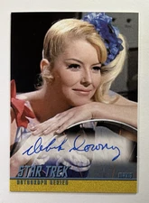 STAR TREK TOS 40TH ANNIVERSARY SERIES 2 A147 DEBORAH DOWNEY AS MAVIG AUTOGRAPH