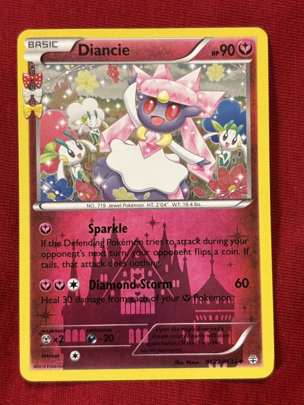 Diancie RC22/RC32 Pokemon Card Holo Pokemon Trading Card Game Generations TCG NM