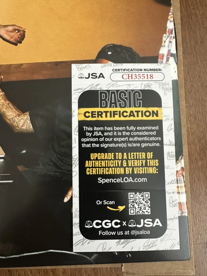 Wiz Khalifa Signed Autographed Vinyl LP Full Court Press JSA COA - Image 2 of 3