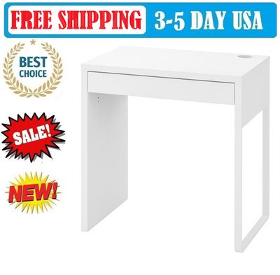IKEA Ikea MICKE Desk, Black/White 28 3/4x19 5/8 - NEW | eBay