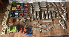 Mattel Gullane Thomas & Friends Train 200+ piece Lot with Trains, Cars, Tracks