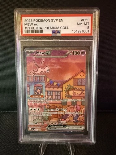 2023 Pokemon PSA 8 Mew ex #053 S&V 151 Promo  Scarlet & Violet 151 UPC Promo