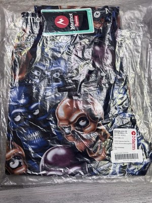 Marmot Supreme Skull Pile Men's Multicolor Skull Base Layer Pants L/G