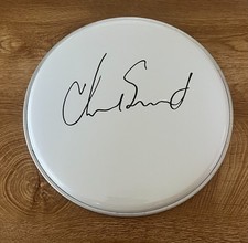 * CHAD SMITH * signed 10" drumhead * RED HOT CHILI PEPPERS *