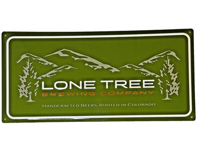 Lone Tree Brewing Company Metal Tin Tacker Bar Sign 19.5''x9.5'' Advertisement