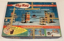 Vintage 1963 EMPTY BOX Kenner Sky Rail Girder Panel Toy Set 17 Bargain Town Tag