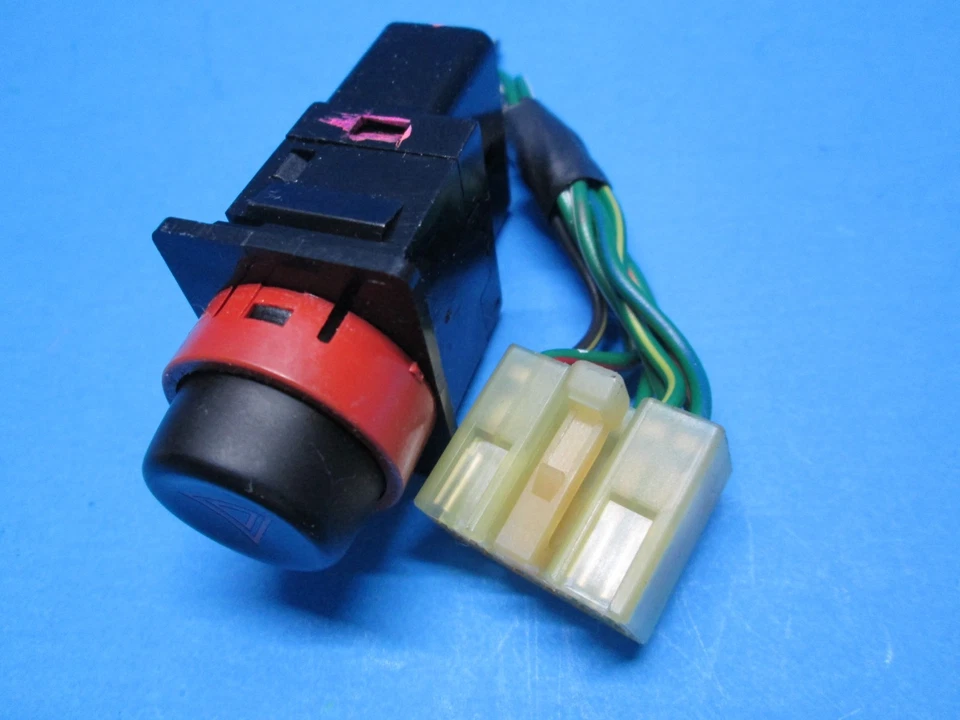 Botón interruptor de peligro intermitente de emergencia Mitsubishi Eclipse Talon 1990-1994 OEM Foto 3 de 4