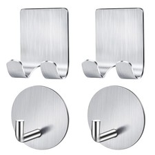 4 Pack Razor Holder for Shower Wall, Adhesive Shower Razor Holder Hooks,