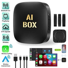 Wireless CarPlay WIFI AI box Android Auto Adapter Converter w/ Netflix YouTube**